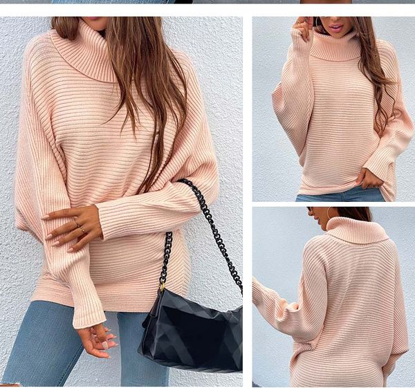 womens turtle-neck sweaters warm casual pullovers girls street fashion knitted solid color with batwing sleeve wholesale, White;black
womens turtle-neck sweaters warm casual pullovers girls street fashion knitted solid color with batwing sleeve wholesale, White;black