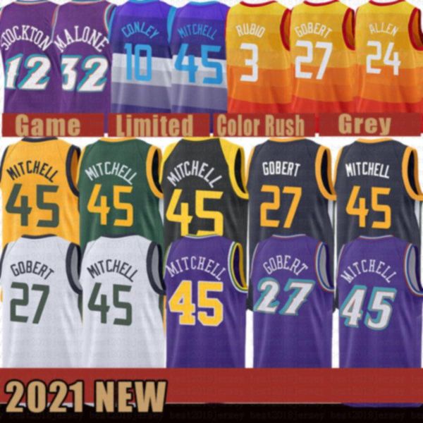 2021 new donovan 45 mitchell basketball jersey rudy 27 gobert mens john 12 stockton mesh retro karl 32 malone youth kids 0 conley army green, Black;red
2021 new donovan 45 mitchell basketball jersey rudy 27 gobert mens john 12 stockton mesh retro karl 32 malone youth kids 0 conley army green, Black;red