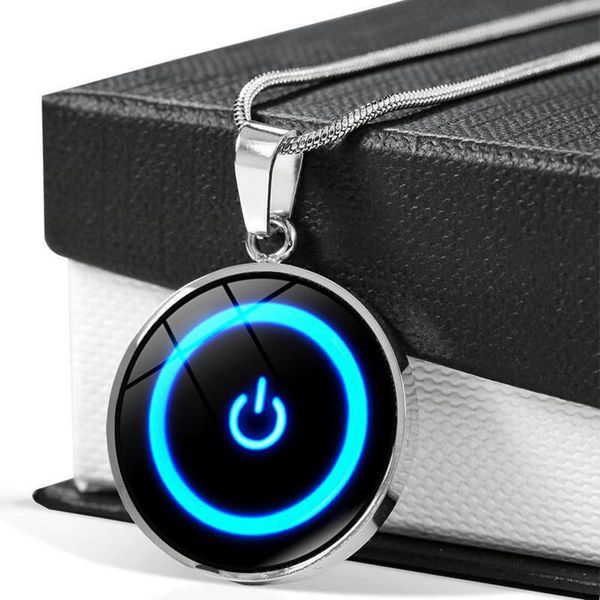 pendant necklaces power switch button art picture crystal cabochon glass choker necklace women jewelry gift, Silver
pendant necklaces power switch button art picture crystal cabochon glass choker necklace women jewelry gift, Silver