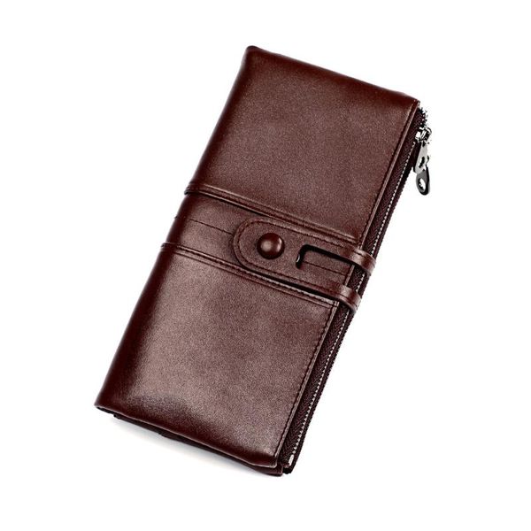 wallets rfid women's wallet leather first layer cowhide trifold card holder multifunction long ticket clip women, Red;black
wallets rfid women's wallet leather first layer cowhide trifold card holder multifunction long ticket clip women, Red;black