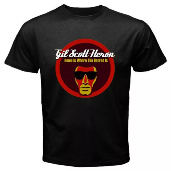 new gil scott-heron home is where the hatred is men's black t-shirt size s-3xl, White;black
new gil scott-heron home is where the hatred is men's black t-shirt size s-3xl, White;black