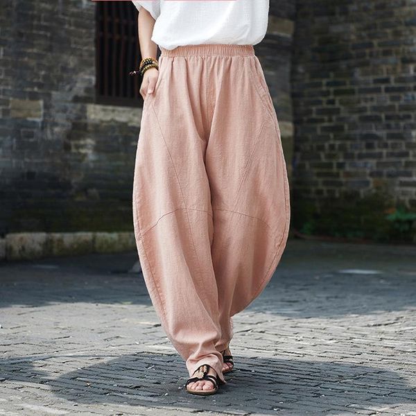 women's pants & capris autumn and winter retro pantalones ramie wide legged trousers folk style casual haren loose knickers for female, Black;white
women's pants & capris autumn and winter retro pantalones ramie wide legged trousers folk style casual haren loose knickers for female, Black;white