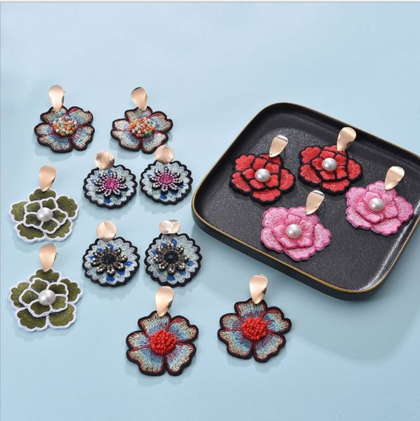 fast shipping bohemian national embroidery flower earrings europe and america big exaggerated original earrings stage modeling accessories, Silver
fast shipping bohemian national embroidery flower earrings europe and america big exaggerated original earrings stage modeling accessories, Silver