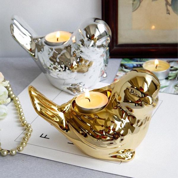 nordic gold plated bird candlestick silver ceramic animal candle stand home decoration accessories european crafts holders
nordic gold plated bird candlestick silver ceramic animal candle stand home decoration accessories european crafts holders