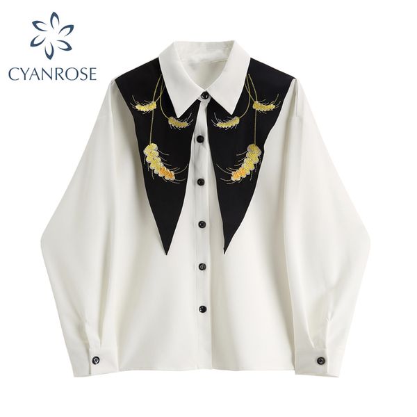 fashion lapel women blouse new tide autumn vintage long sleeve female shirts loose streetwear big size tide ladies 210417, White
fashion lapel women blouse new tide autumn vintage long sleeve female shirts loose streetwear big size tide ladies 210417, White
