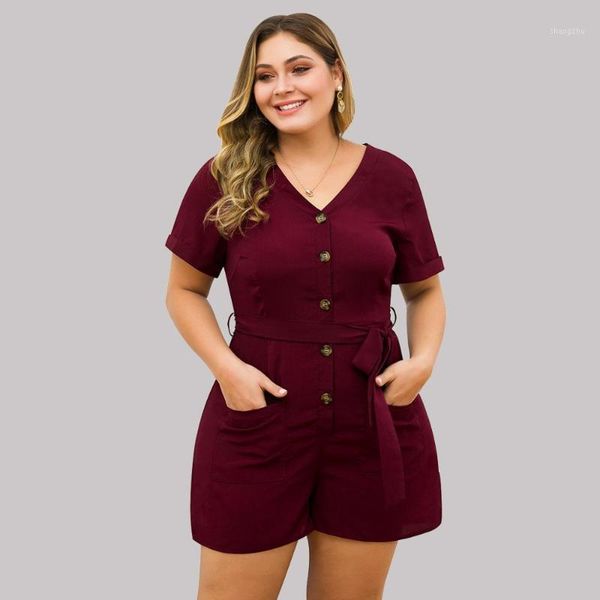 women's jumpsuits & rompers women plus size short jumpsuit romper sleeves wide leg pants v neck button down playsuit overall casual lou, Black;white
women's jumpsuits & rompers women plus size short jumpsuit romper sleeves wide leg pants v neck button down playsuit overall casual lou, Black;white