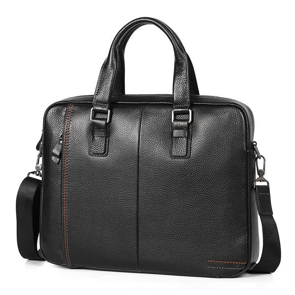 briefcases special offer classic black genuine leather office men's briefcase portfolio business shoulder messenger 14" lapbags m2
briefcases special offer classic black genuine leather office men's briefcase portfolio business shoulder messenger 14" lapbags m2