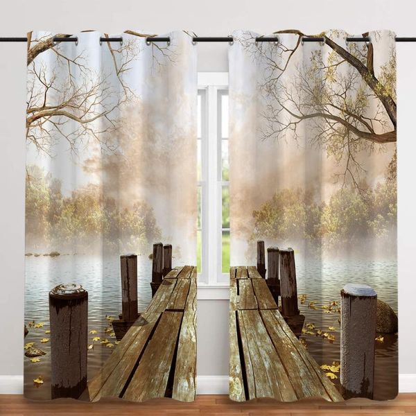 curtain & drapes 2 pcs/set lakeside pier thickened cloth nordic window blackout curtains for bedroom and living room
curtain & drapes 2 pcs/set lakeside pier thickened cloth nordic window blackout curtains for bedroom and living room