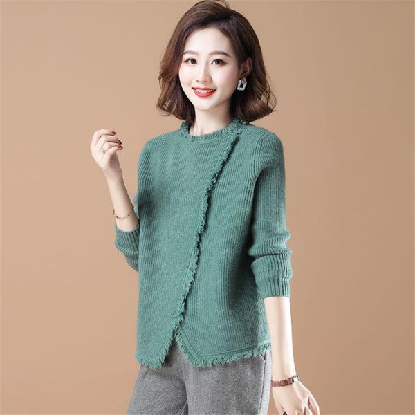 women's sweaters literary retro pullover knitting autumn oblique placket tassel sweater loose asymmetry women jumper short 0598, White;black
women's sweaters literary retro pullover knitting autumn oblique placket tassel sweater loose asymmetry women jumper short 0598, White;black