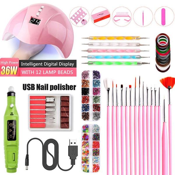 nail art kits manicure set usb smart induction lamp nails polisher pen point file accessories with rhinestones
nail art kits manicure set usb smart induction lamp nails polisher pen point file accessories with rhinestones