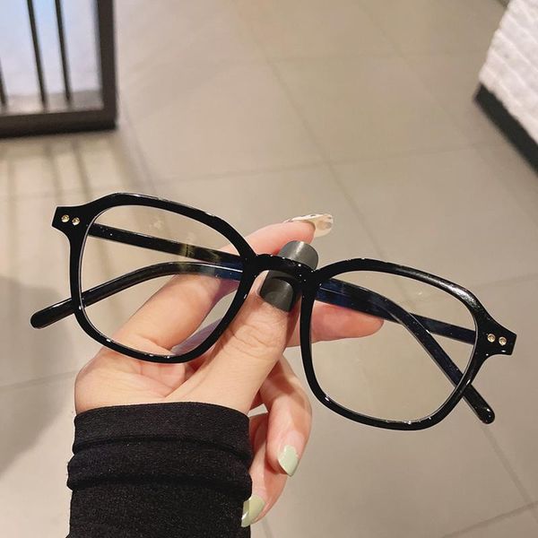 fashion sunglasses frames 2021 simple square anti-blue glasses women vintage rivet optical transparent eyeglasses frame female spectacles, Black
fashion sunglasses frames 2021 simple square anti-blue glasses women vintage rivet optical transparent eyeglasses frame female spectacles, Black