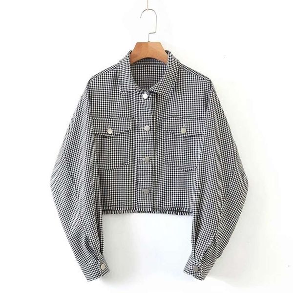 women's jackets coats autumn's thousand bird check rough edge style casual short lapel single breasted blouse for women qbe1, Black;brown
women's jackets coats autumn's thousand bird check rough edge style casual short lapel single breasted blouse for women qbe1, Black;brown