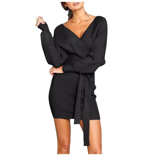 casual dresses winter women bodycon dress belt soild long sleeve v neck elegant mini for clothing vestidos de verano 2021, Black;gray
casual dresses winter women bodycon dress belt soild long sleeve v neck elegant mini for clothing vestidos de verano 2021, Black;gray