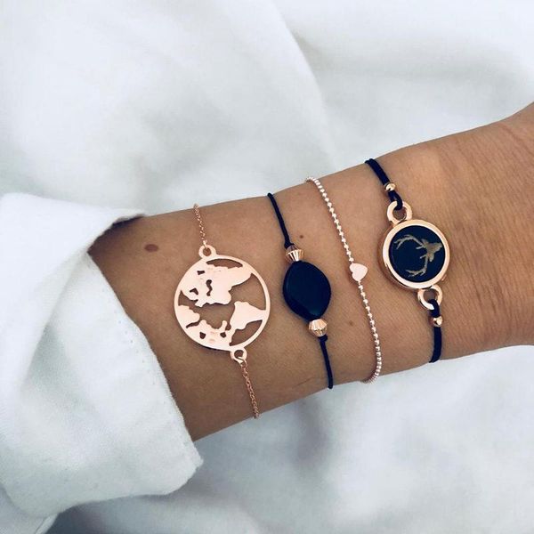 tennis creative hand-string map with opal bead chain four-piece suit bracelet peach heart foot, Golden;silver
tennis creative hand-string map with opal bead chain four-piece suit bracelet peach heart foot, Golden;silver