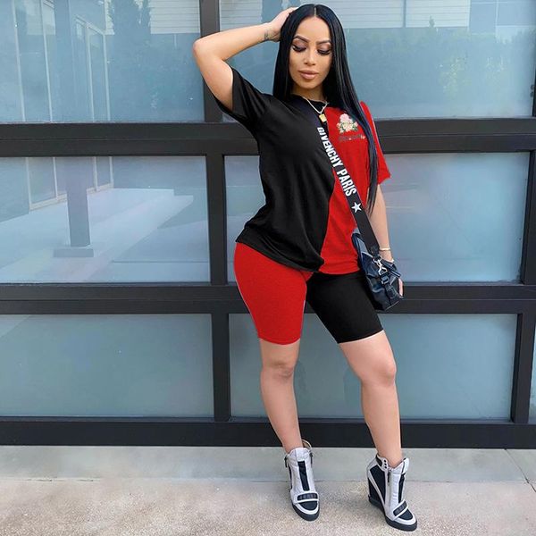 women's tracksuits 2 pieces suit tracksuit color matching korean fashion set female skinny shorts sets sportswear for summer, Gray
women's tracksuits 2 pieces suit tracksuit color matching korean fashion set female skinny shorts sets sportswear for summer, Gray