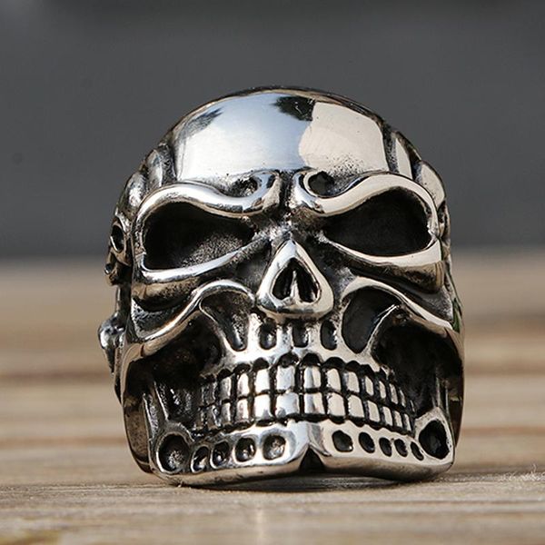 size 7-14 polishing kapala skull ring men boys stainless steel motor biker domineering male gothic rings wholesale cluster, Golden;silver
size 7-14 polishing kapala skull ring men boys stainless steel motor biker domineering male gothic rings wholesale cluster, Golden;silver