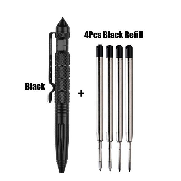 ballpoint pens 1+4pcs metal colour tactical defense pen school student office with replaceable refill, Blue;orange
ballpoint pens 1+4pcs metal colour tactical defense pen school student office with replaceable refill, Blue;orange