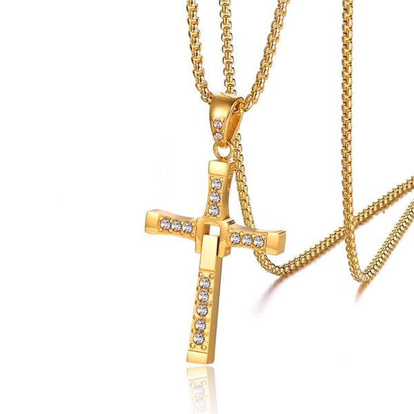 pendant necklaces 316l stainless steel foldable crystal cross for men women fashion jewelry gold silver color friend gift
pendant necklaces 316l stainless steel foldable crystal cross for men women fashion jewelry gold silver color friend gift