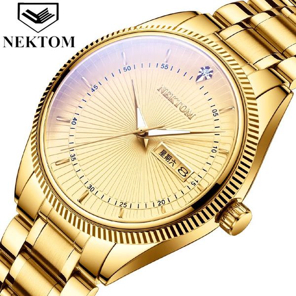 wristwatches nektom watches men chronograph sports waterproof full steel quartz men's watch relogio masculino, Slivery;brown
wristwatches nektom watches men chronograph sports waterproof full steel quartz men's watch relogio masculino, Slivery;brown