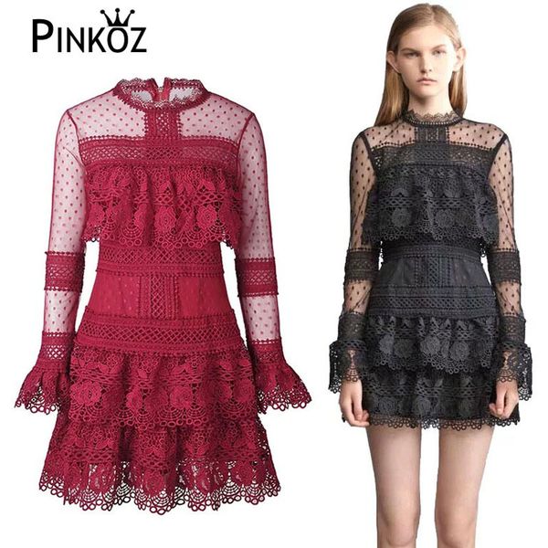 runway style hollow out autumn women dress fashion lace patchwork flare sleeve layers cake party mini dresse 210421, White
runway style hollow out autumn women dress fashion lace patchwork flare sleeve layers cake party mini dresse 210421, White