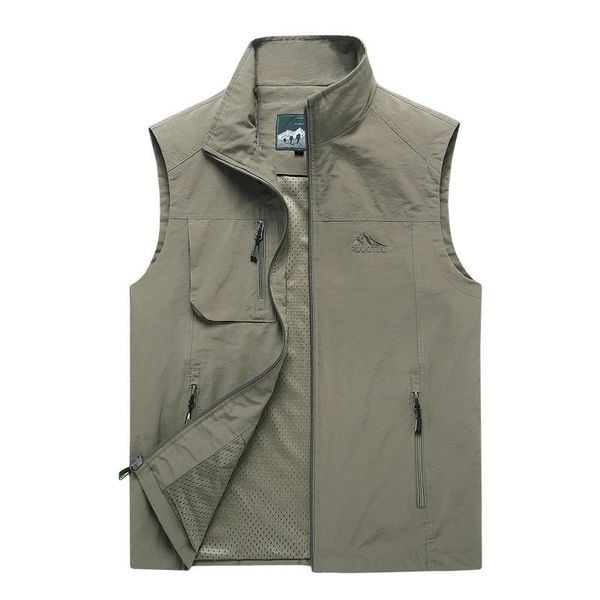 men's jackets large spring and summer vest thin fishing mesh quick dry multi pocket shoulder, Black;brown
men's jackets large spring and summer vest thin fishing mesh quick dry multi pocket shoulder, Black;brown