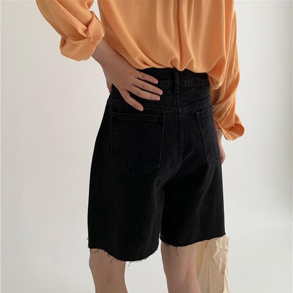 women's shorts women summer casual loose bike korean style denim streetwear short pants jeans plus size, White;black
women's shorts women summer casual loose bike korean style denim streetwear short pants jeans plus size, White;black