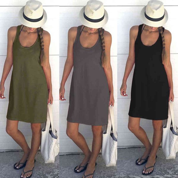 tank dresses casual summer streetwear feminine beach fashion holiday solid sleeveless clothes dress up neck loose fitting, Black;gray
tank dresses casual summer streetwear feminine beach fashion holiday solid sleeveless clothes dress up neck loose fitting, Black;gray