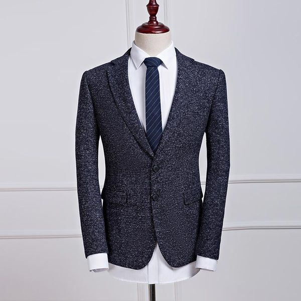 men's suits & blazers leisure for men fashion non ironing gray male business casual jacket brand gent life, White;black
men's suits & blazers leisure for men fashion non ironing gray male business casual jacket brand gent life, White;black