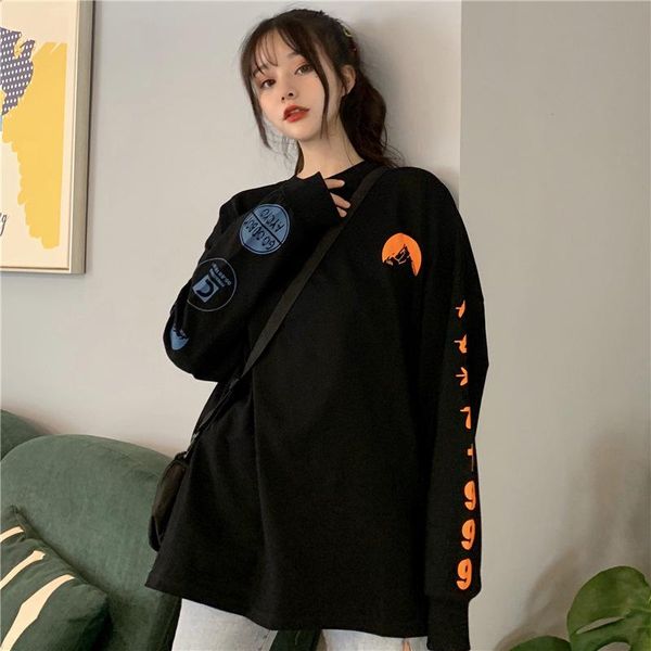 women's hoodies & sweatshirts cotton fashion long sleeve round neck loose harajuku printed black white casual hoodie pullovers
women's hoodies & sweatshirts cotton fashion long sleeve round neck loose harajuku printed black white casual hoodie pullovers