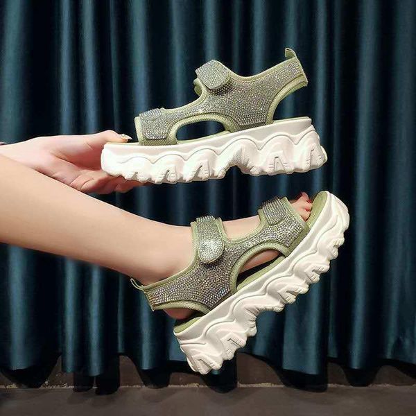 summer sandals women platform shoes thick bottom wedge open toe increased casual sandalias mujer, Black
summer sandals women platform shoes thick bottom wedge open toe increased casual sandalias mujer, Black