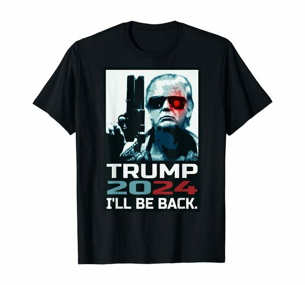 trump 2024 i'll be back elect donald trump 202political funny black t-shirt, White;black
trump 2024 i'll be back elect donald trump 202political funny black t-shirt, White;black