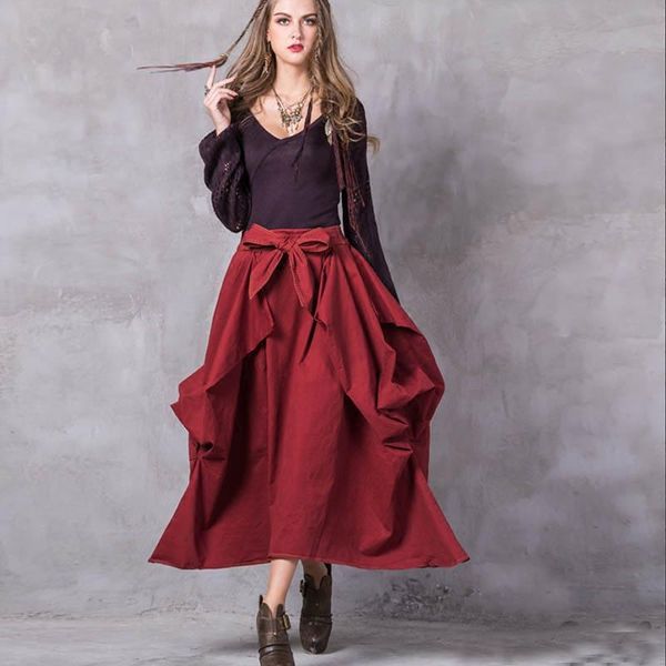 skirts 2021 vintage long maxi a-line m-l women spring and autumn wine red elastic waist, Black
skirts 2021 vintage long maxi a-line m-l women spring and autumn wine red elastic waist, Black