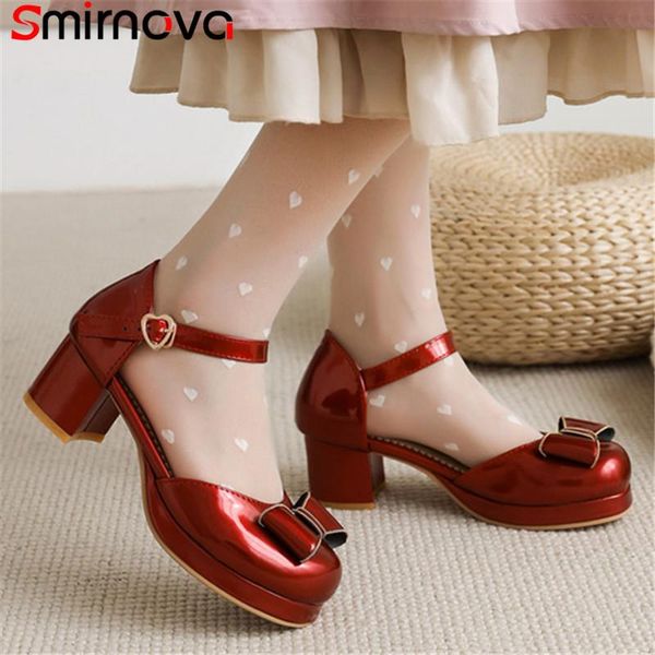 smirnova 2021 est lolita shoes women pumps bowknot buckle single high heels platform casual black dress
smirnova 2021 est lolita shoes women pumps bowknot buckle single high heels platform casual black dress