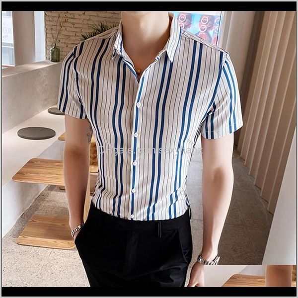 mens clothing apparel drop delivery 2021 men shirts summer casual striped short sleeve streetwear brand business male vertical blouses hzbyr, White;black
mens clothing apparel drop delivery 2021 men shirts summer casual striped short sleeve streetwear brand business male vertical blouses hzbyr, White;black