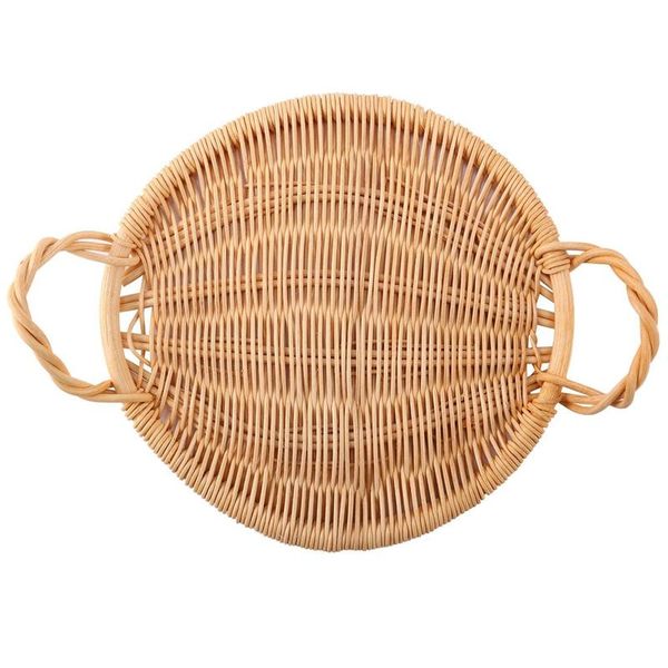 -rattan tray with handles fruit snack storage display woven home decor serving for breakfast kitchen & organization
-rattan tray with handles fruit snack storage display woven home decor serving for breakfast kitchen & organization