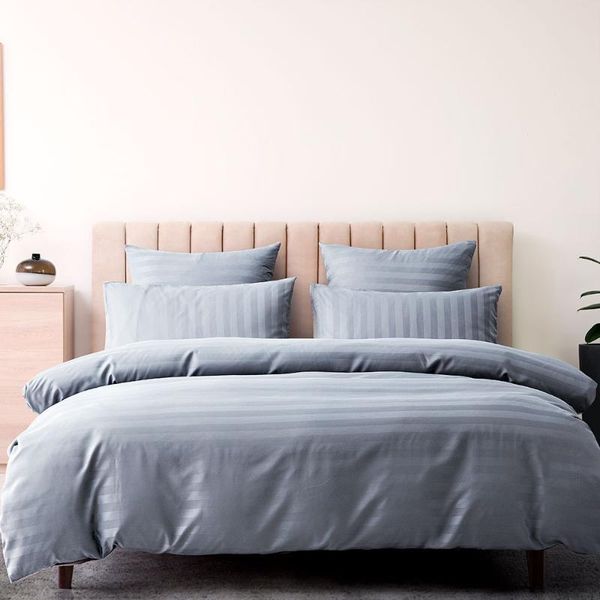 bedding sets polyester satin single twin full size grey blue stripe simple 200 x quilt cover duvet pillowcases
bedding sets polyester satin single twin full size grey blue stripe simple 200 x quilt cover duvet pillowcases
