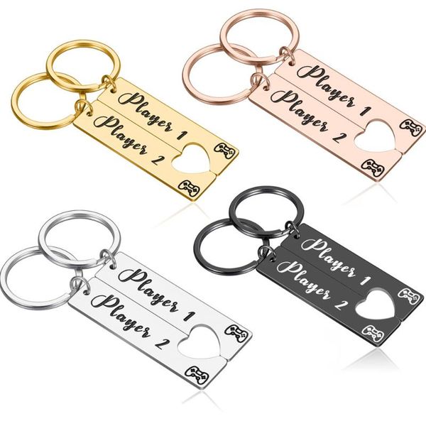 keychains couple keychain gamer lover gifts for boyfriend girlfriend husband wife fiance fiancee player 1 2 valentine's, Silver
keychains couple keychain gamer lover gifts for boyfriend girlfriend husband wife fiance fiancee player 1 2 valentine's, Silver