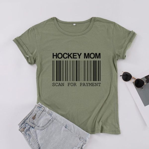 women's t-shirt for scan hockey payment mom letter funny creative cotton tshirt short sleeve tee mama harajuku clothings, White
women's t-shirt for scan hockey payment mom letter funny creative cotton tshirt short sleeve tee mama harajuku clothings, White