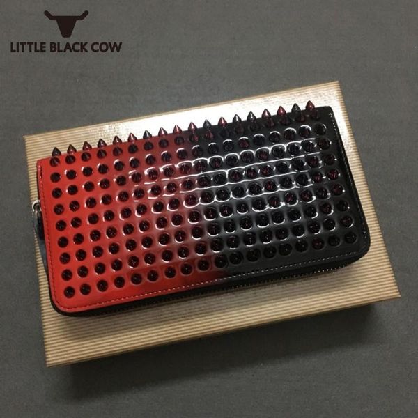 brand mens cow genuine leather rivets wallet long purse women handbags vintage packing clutch bags colors wallets, Red;black
brand mens cow genuine leather rivets wallet long purse women handbags vintage packing clutch bags colors wallets, Red;black