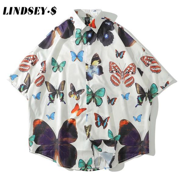 men's casual shirts hip hop shirt streetwear men hawaiian retro butterfly print harajuku beach hiphop summer short sleeve, White;black
men's casual shirts hip hop shirt streetwear men hawaiian retro butterfly print harajuku beach hiphop summer short sleeve, White;black