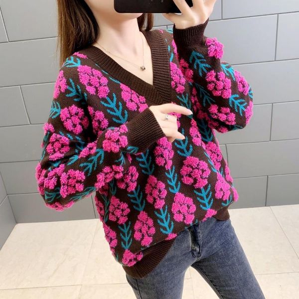 women's sweaters 2021 women autumn fashion chic v neck korean casual loose knitwear long sleeve thick knitted sweater pullover p37, White;black
women's sweaters 2021 women autumn fashion chic v neck korean casual loose knitwear long sleeve thick knitted sweater pullover p37, White;black