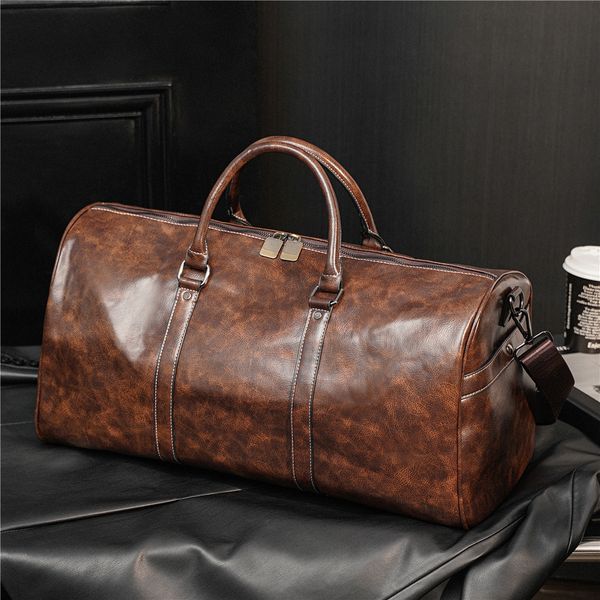 new mens duffle bag women travel bags hand luggage men pu leather handbags large crossbody totes
new mens duffle bag women travel bags hand luggage men pu leather handbags large crossbody totes