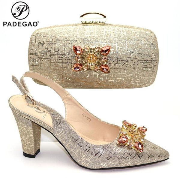 dress shoes special arrivals light gold color lady and bag set nigerian women matching for wedding, Black
dress shoes special arrivals light gold color lady and bag set nigerian women matching for wedding, Black