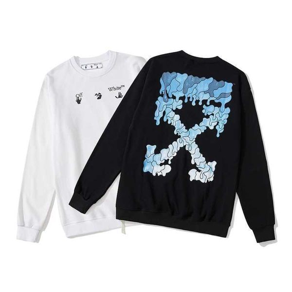 autumn and winter 2021 off blue melting arrow round neck pullover terry sweater batch1, Black
autumn and winter 2021 off blue melting arrow round neck pullover terry sweater batch1, Black