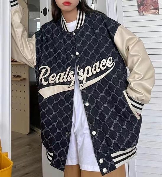 women's jackets 2021 american baseball uniform men and women couple oversize niche design sense retro sweet cool chic jacket clothes, Black;brown
women's jackets 2021 american baseball uniform men and women couple oversize niche design sense retro sweet cool chic jacket clothes, Black;brown