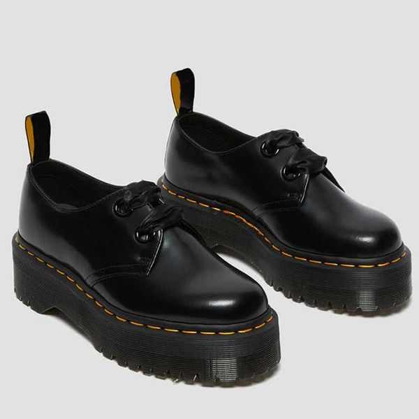 dress shoes cross-border riding boots thick-soled 2 holes women leather low-platform short, Black
dress shoes cross-border riding boots thick-soled 2 holes women leather low-platform short, Black