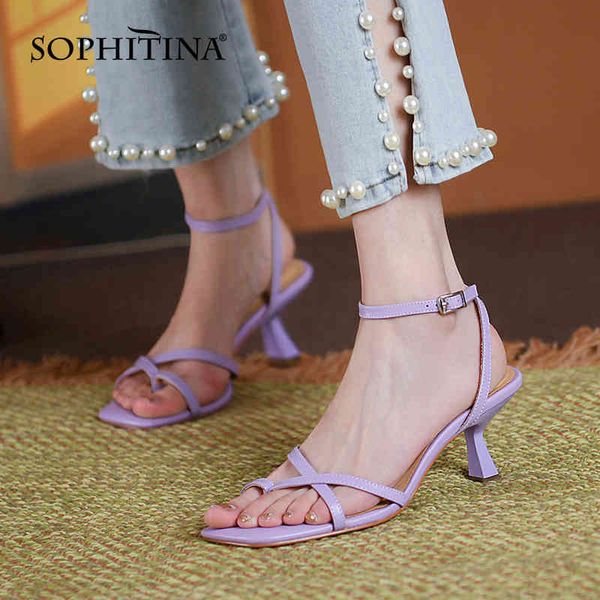 sophitina fashion women's sandals solid color ankle buckle shoes tpr high-heeled summer high-quality handmade female shoes ao748 210513, Black
sophitina fashion women's sandals solid color ankle buckle shoes tpr high-heeled summer high-quality handmade female shoes ao748 210513, Black