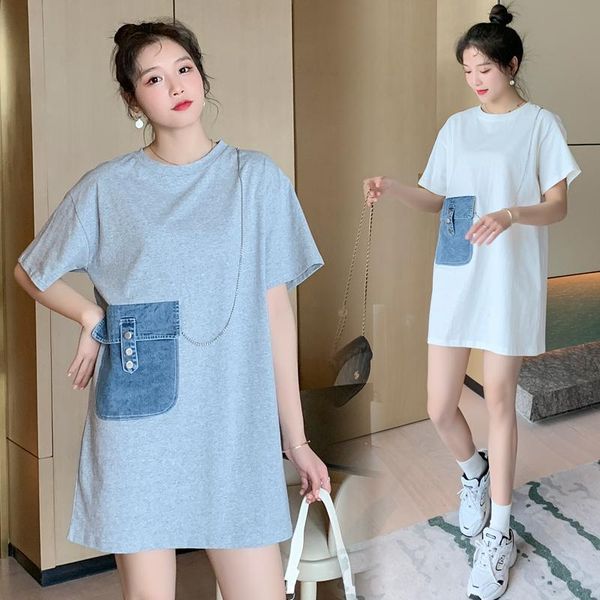 maternity dresses 702# clothes summer short sleeves cotton o neck midi dressloose fashion dress pregnant women pregnancy, White
maternity dresses 702# clothes summer short sleeves cotton o neck midi dressloose fashion dress pregnant women pregnancy, White
