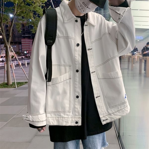 spring and autumn denim men's brand high street fashion hip hop loose leisure function wind white work et, Black;brown
spring and autumn denim men's brand high street fashion hip hop loose leisure function wind white work et, Black;brown