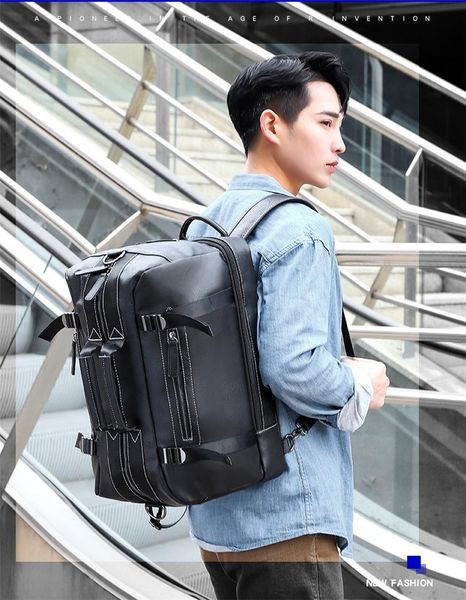 men's bag large capacity pu leather backpack computer portable straddle
men's bag large capacity pu leather backpack computer portable straddle